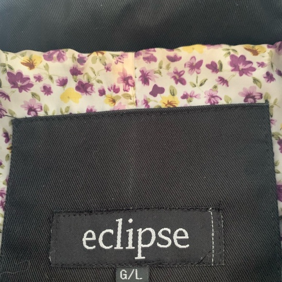 Eclipse Black Trench Coat with Belted Waist - Picture 3 of 3